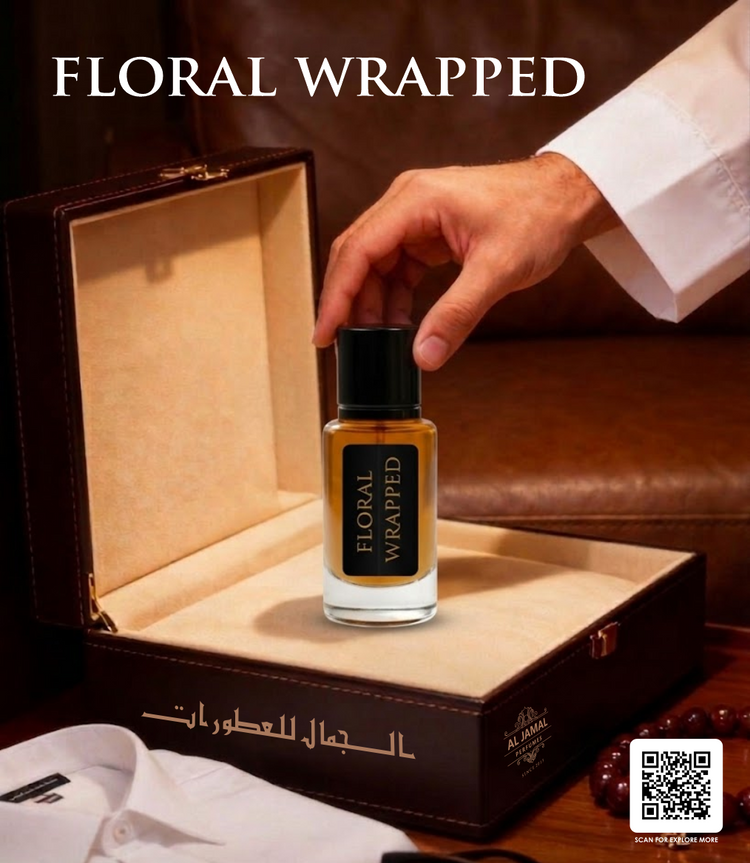 AL JAMAL Floral Wrapped Attar Oil 3ml | Made With Natural Ingredients | Long Lasting