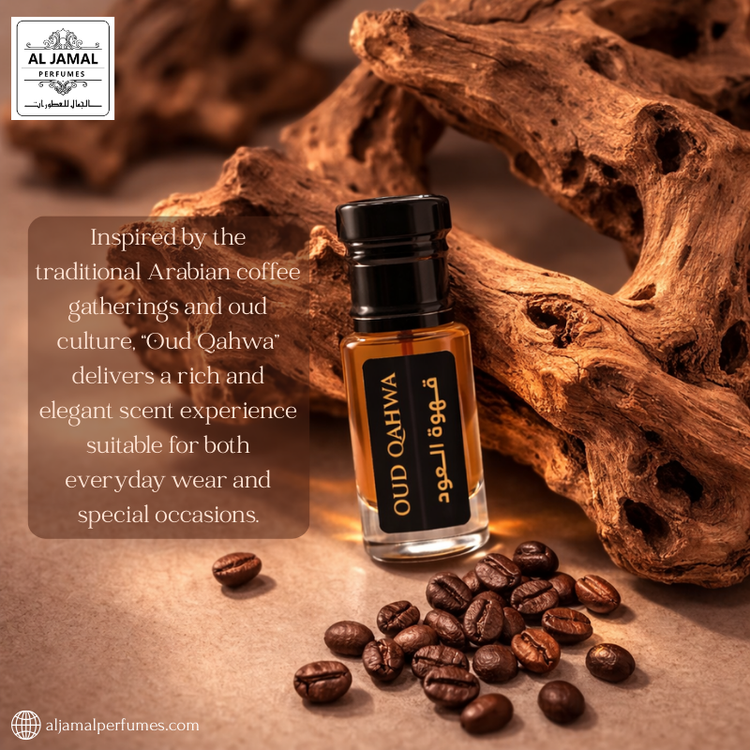 AL JAMAL OUD QAHWA Attar Oil 3ml | 100% Natural & Pure