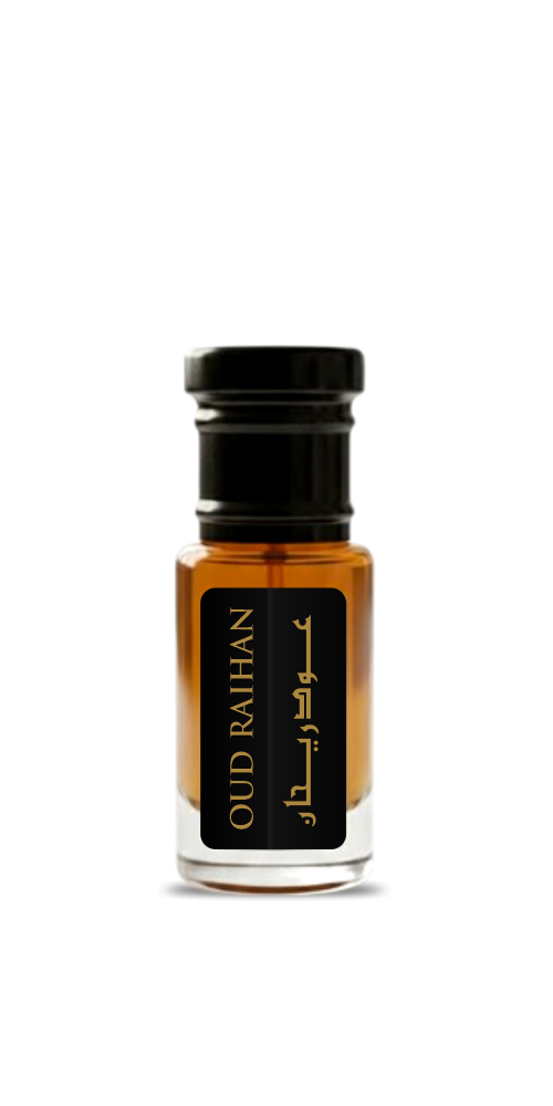 AL JAMAL Oud Raihan Attar Oil 3ml | Made With Natural Ingredients | Long Lasting