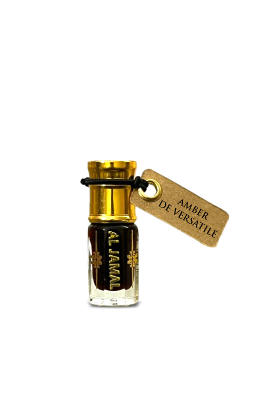AL JAMAL Amber De Versatile Attar Oil 3ml | Made With Natural Ingredients | Long Lasting