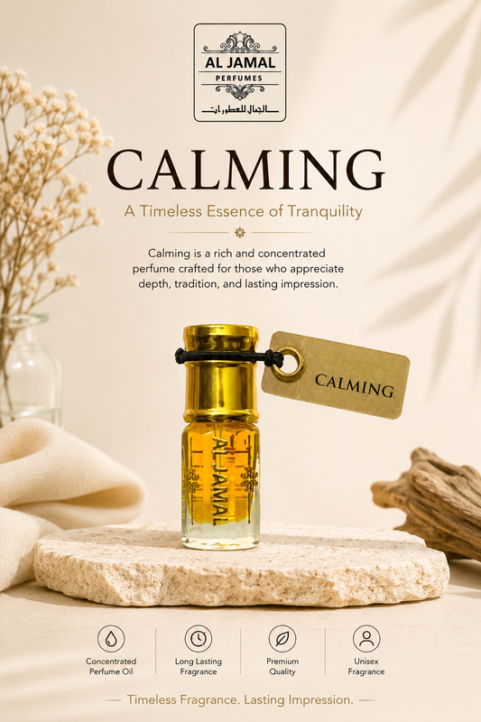 AL JAMAL Calming Attar Oil 3ml | Made With Natural Ingredients | Long Lasting