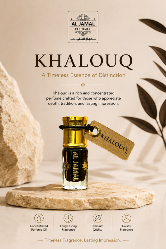 AL JAMAL Khalouq Attar Oil 3ml | Made With Natural Ingredients | Long Lasting