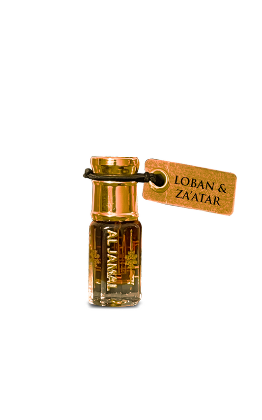AL JAMAL Loban & Za'atar Attar Oil 3ml | Made With Natural Ingredients | Long Lasting