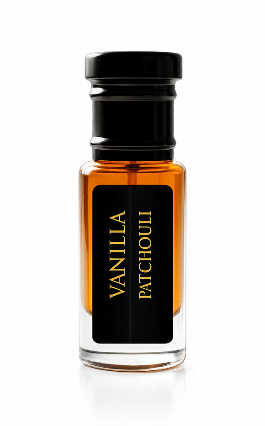 AL JAMAL Vanilla Patchouli Attar Oil 3ml | Made With Natural Ingredients | Long Lasting