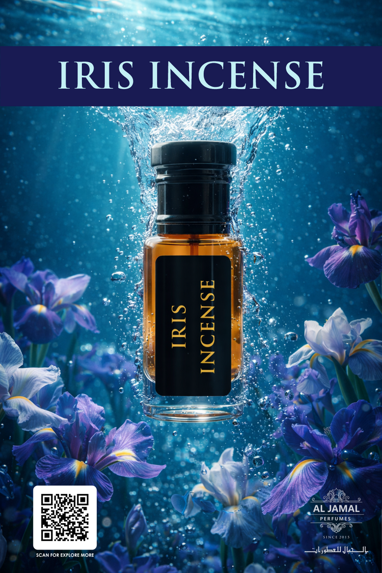 AL JAMAL Iris Incense Attar Oil 3ml | Made With Natural Ingredients | Long Lasting