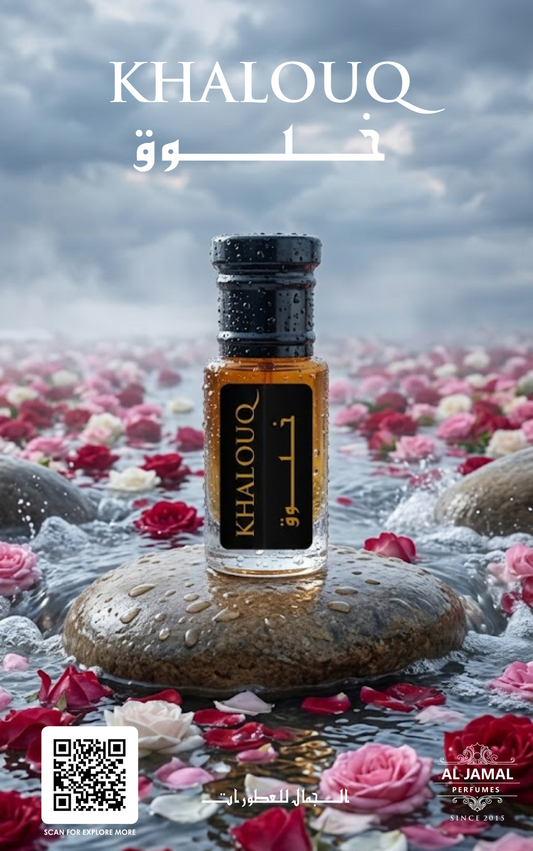 AL JAMAL Khalouq Attar Oil 3ml | Made With Natural Ingredients | Long Lasting