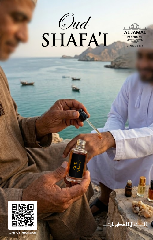 AL JAMAL Oud Shafai Attar Oil 3ml | Made With Natural Ingredients | Long Lasting